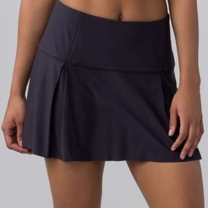 Lululemon Lost in Pace Skirt Size 10 Midnight Navy
